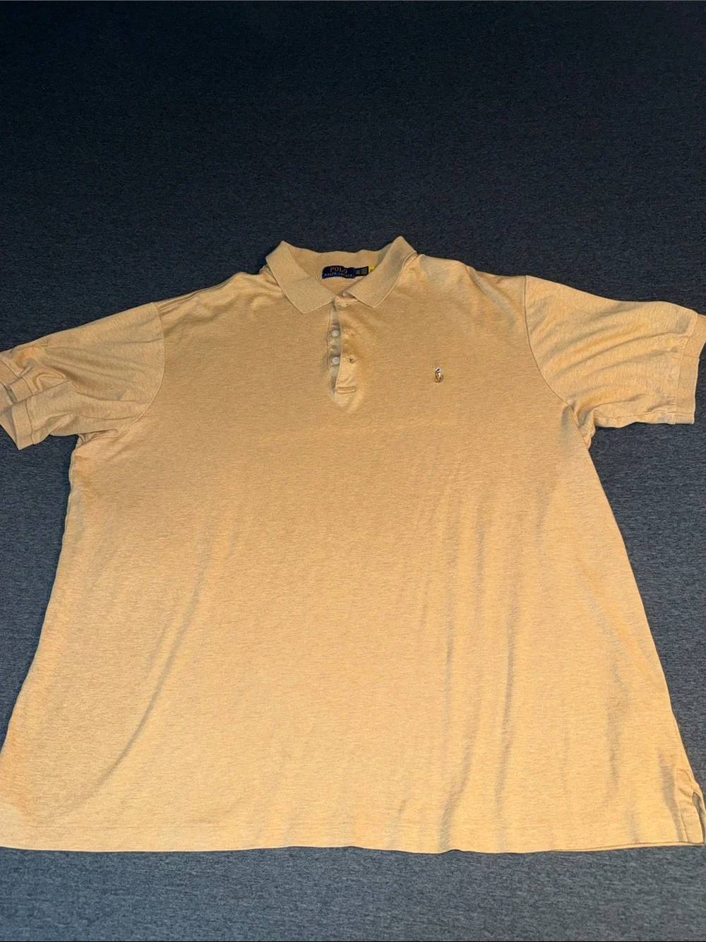 Polo by Ralph Lauren Gold Cotton Polo Shirt